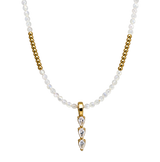 Cleo Trinity Moonstone Necklace