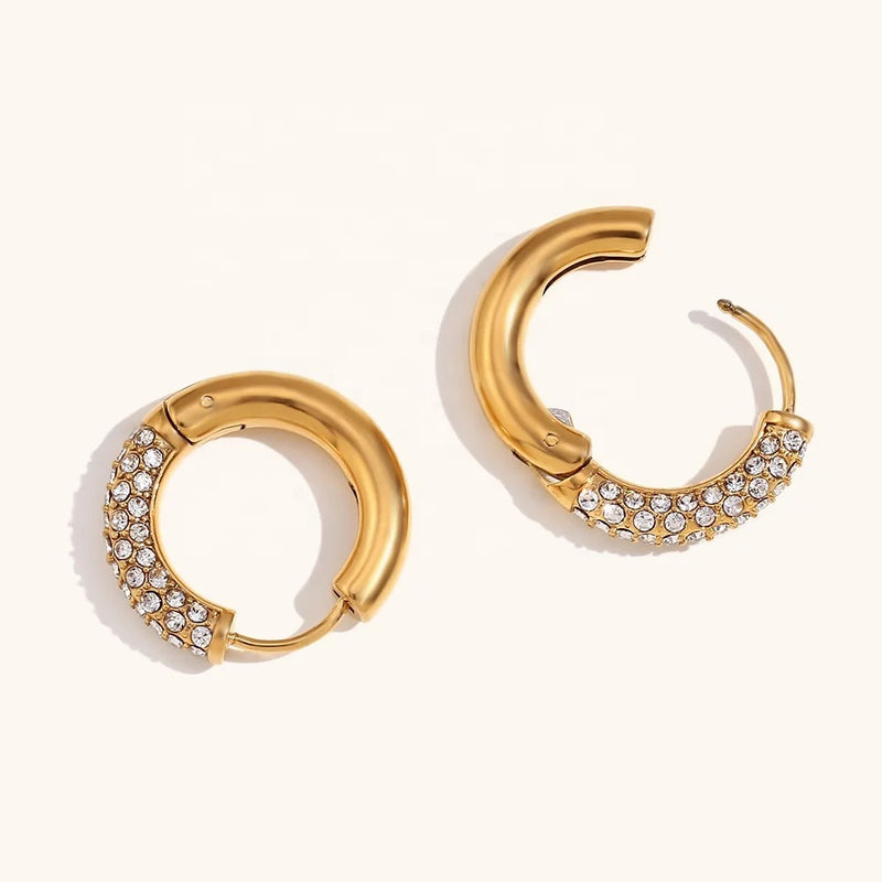 Pave Hoops [Sample Sale]