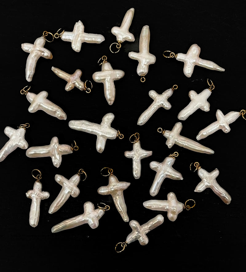 Pearl Cross Necklace