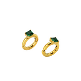 Emerald Square Ear Cuff