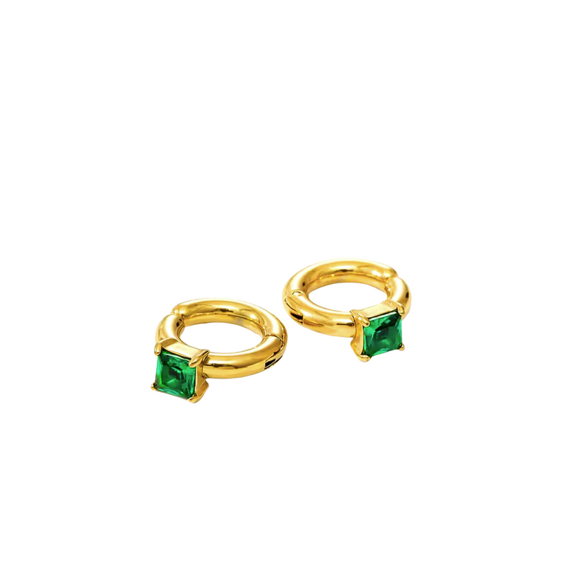 Emerald Square Ear Cuff