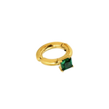 Emerald Square Ear Cuff