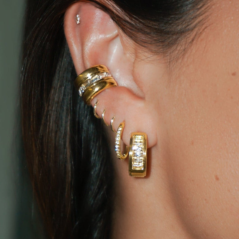 Mini Sparkling Baguette Hoops