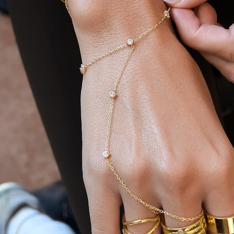 Charming Hand Chain Bracelet