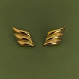 Gold Sleek Seraph Earrings