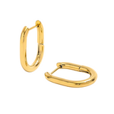 Classic Oval Hoop Earrings