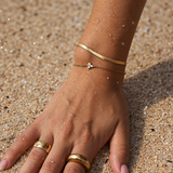 2mm Slim Herringbone Bracelet