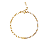 Halo Link Bracelet Gold