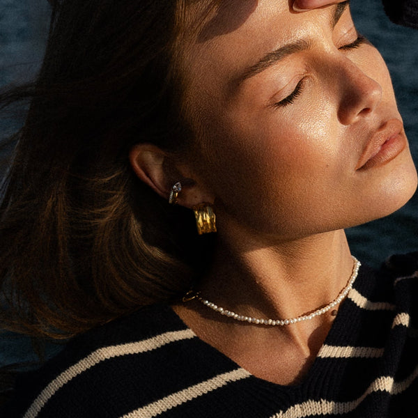 Retro Chunky Hoop  Earrings