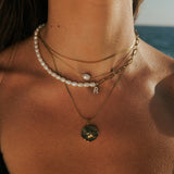 Initial Pearl Mix Necklace