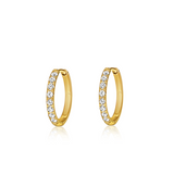 Classic Pave Hoop Earrings