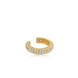 gold and cz stone ear cuff 