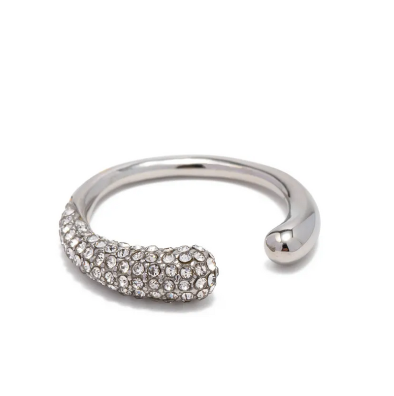 Silver Pave Wrap Ring