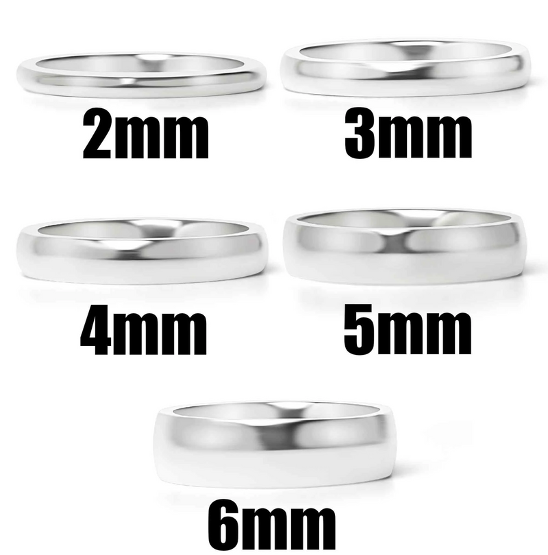 Silver Solid Dome Band Ring [Sample Sale]