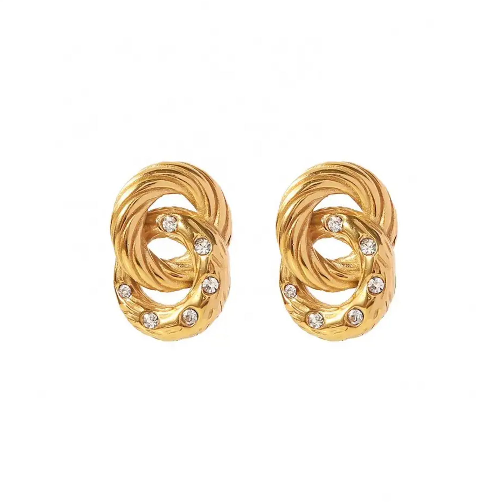 Infinity Pave Pendant Earrings Mickey's Girl