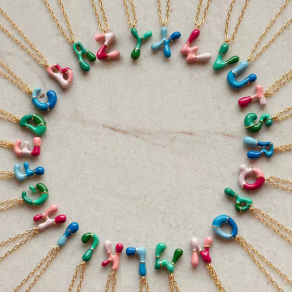 Candy Bubble Initial Necklace [Sample Sale]