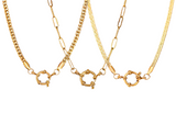 Classico Spring Clasp Herringbone Chain Necklace