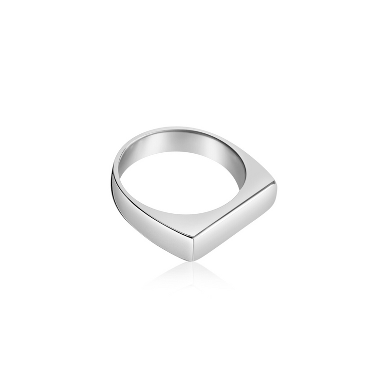 Silver BF Bar Ring