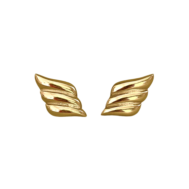 Gold Sleek Seraph Earrings