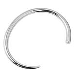 Silver Signature Staple Cuff