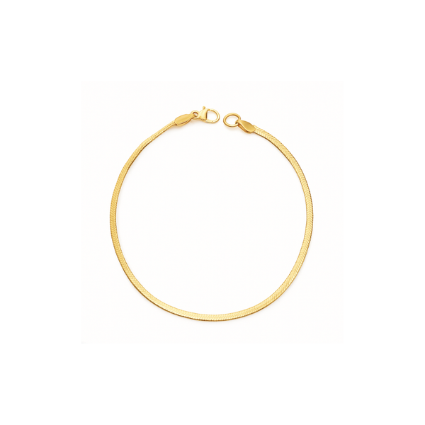 2mm Slim Herringbone Bracelet