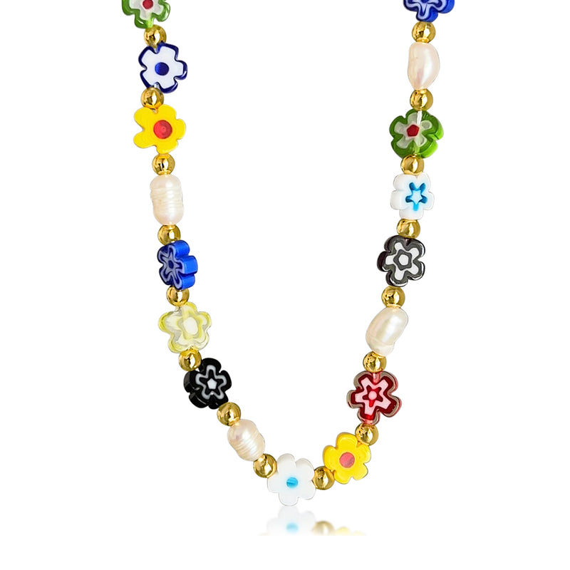 Pearl Flower Power Necklace