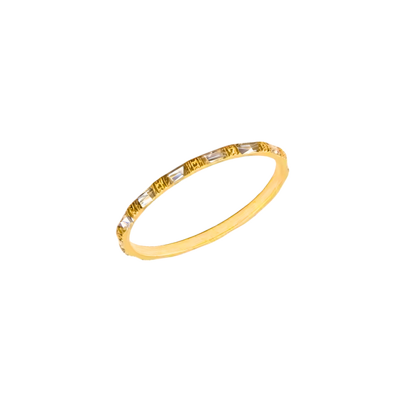 Petite Stone Band Ring