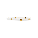 Tila White Beaded Bracelet Set