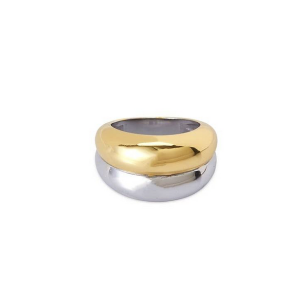Two Tone Forever Stacked Ring [Sample Sale]