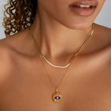 2mm Slim Herringbone Necklace