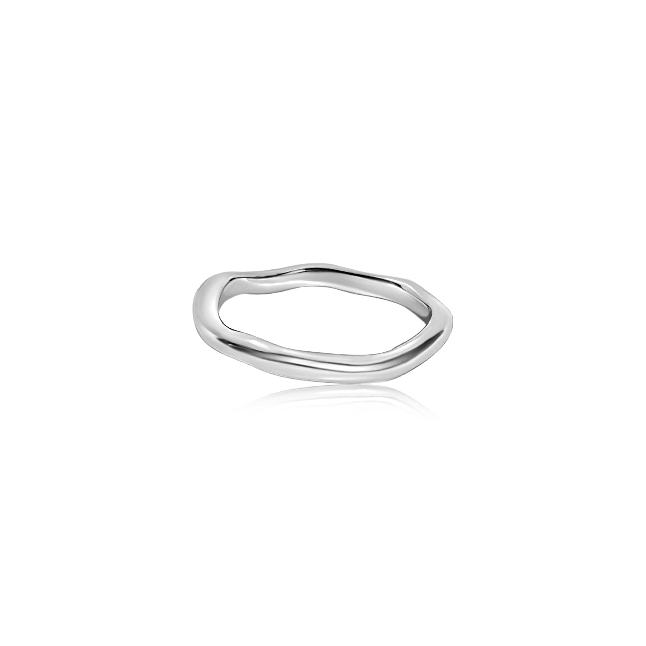 Silver Double Stacked Irregular Rings – Mickey's Girl