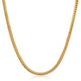 waterproof popular trendy fashion necklace chain gold plated stainless steel