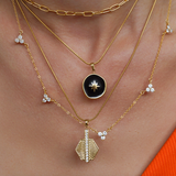 Mini Lotus Charm Necklace