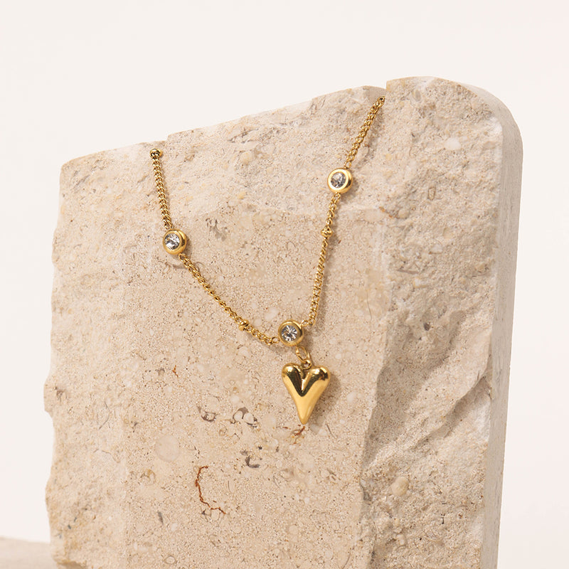 Heart of Gold Waterproof Anklet
