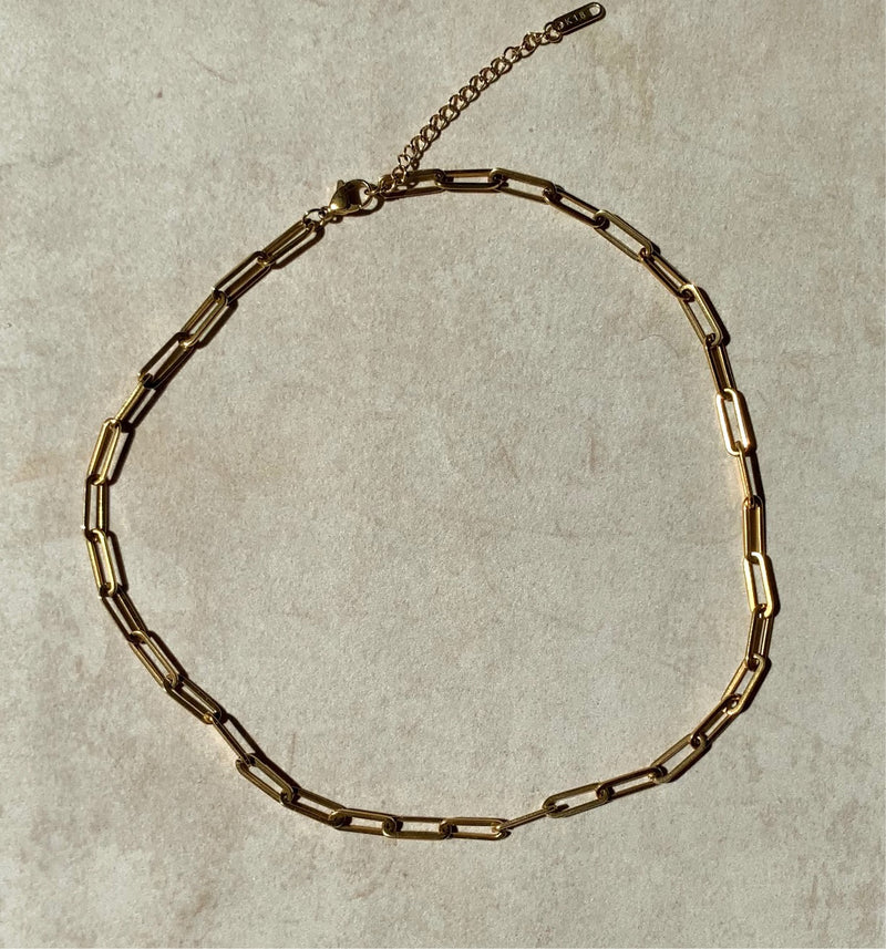 Large Paperclip Necklace - Amalfi